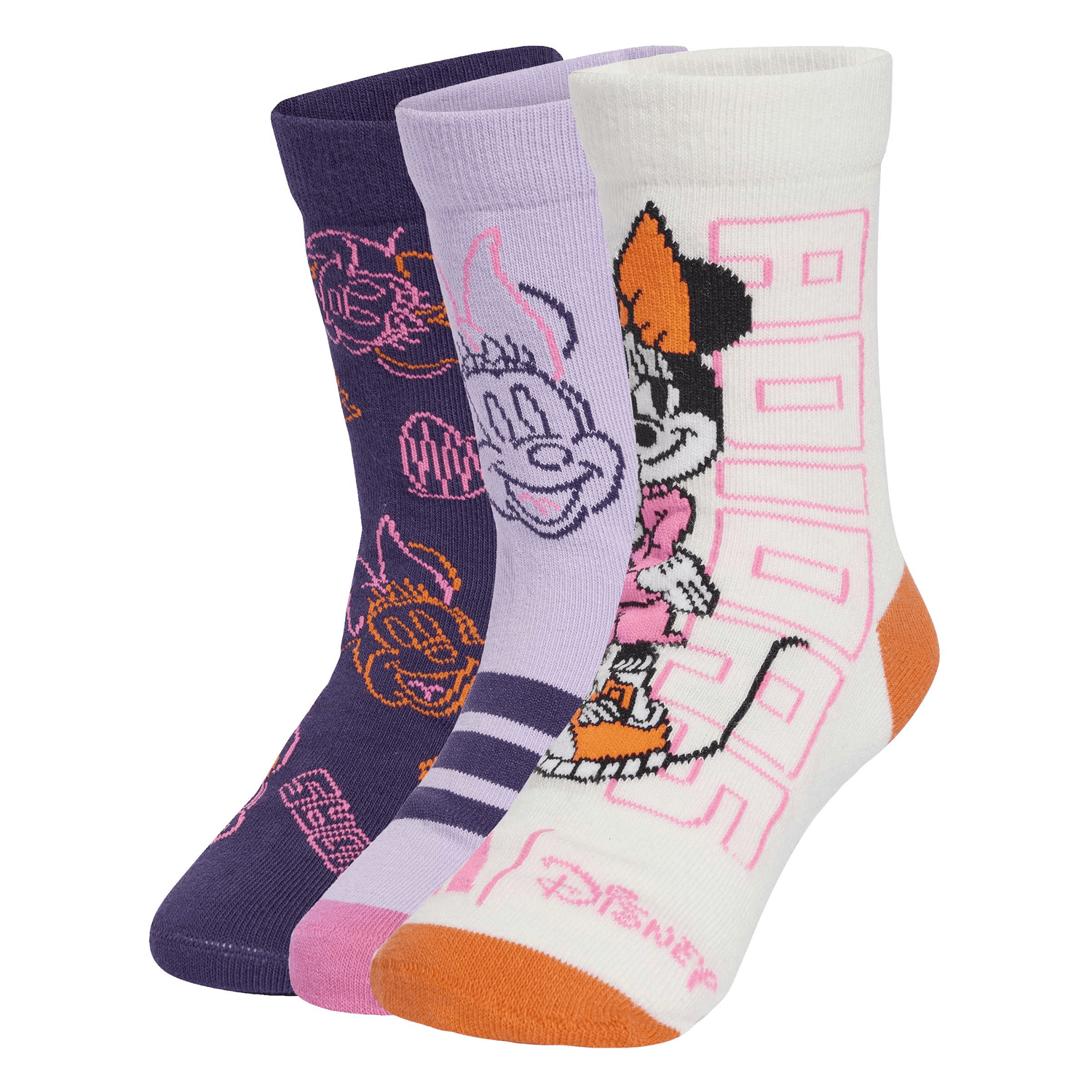 Calcetines Adidas Minnie Mouse Niña 3 Pares Multicolor Infantil — imagen 1