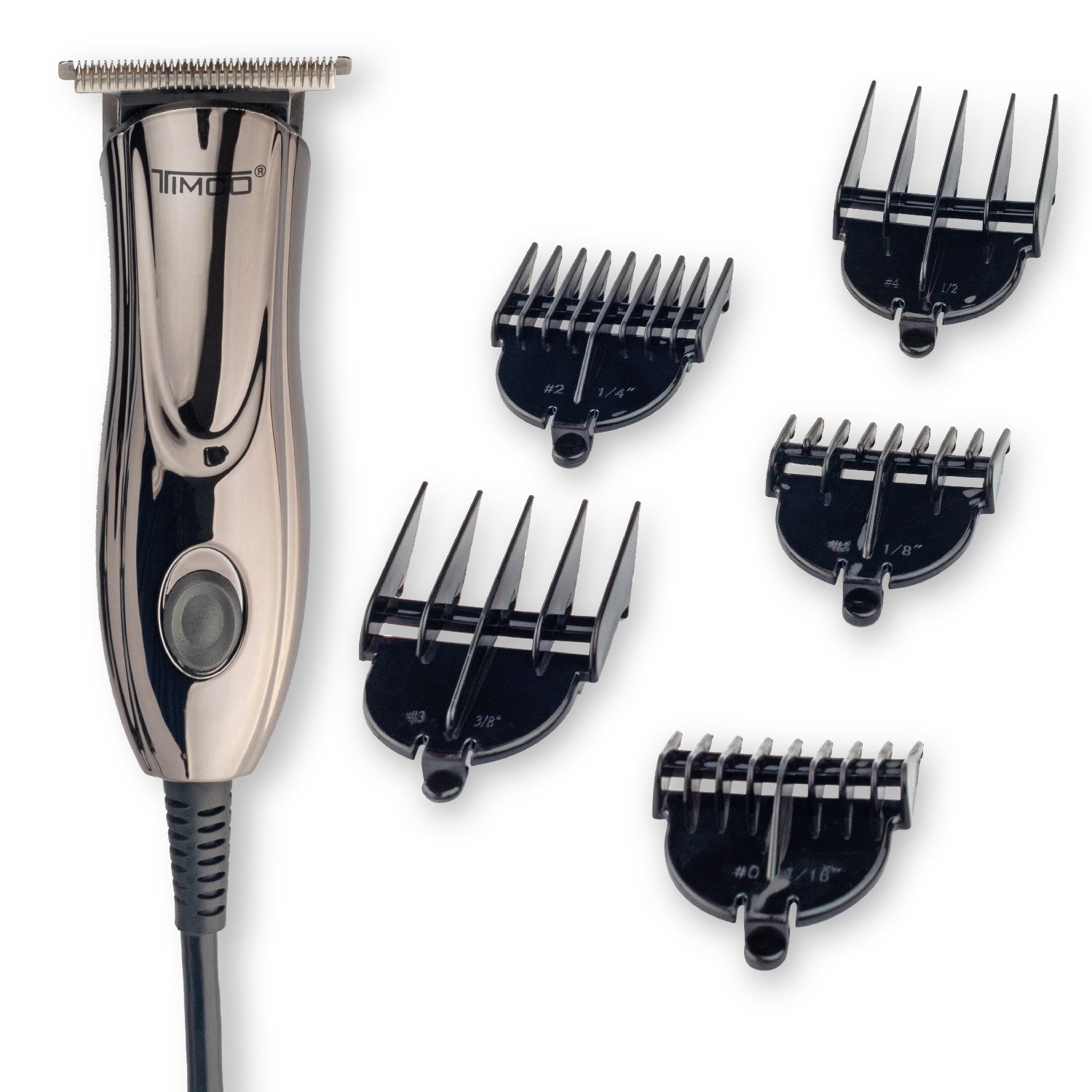 Delineadora Terminadora Eléctrica Maquina de Corte Cabello Barba Uso Profesional Peines Guia de Aumento Timco HC-116 — imagen 2