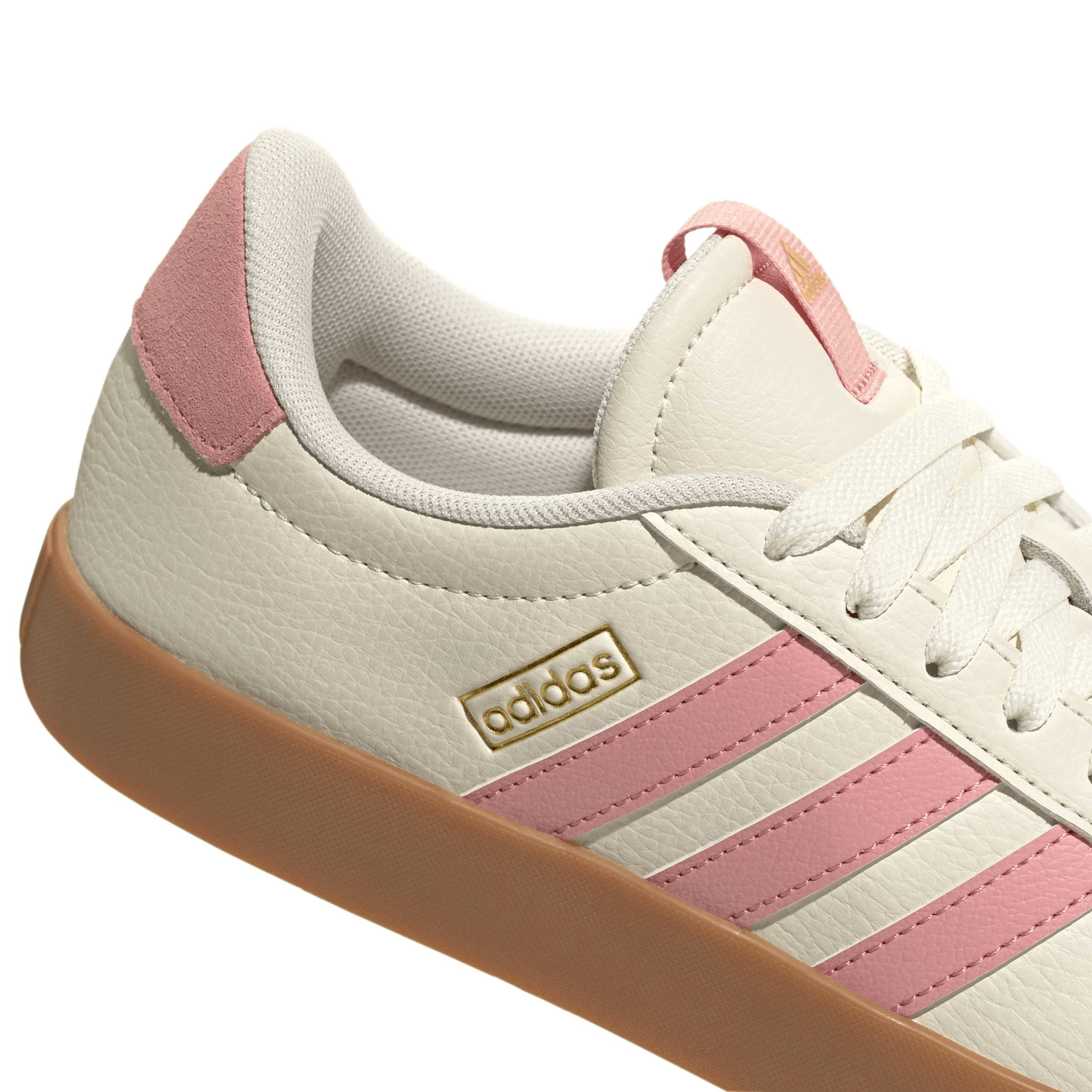 Tenis Adidas VL Court 3.0 Dama Off White Casual Cintas Mujer — imagen 7