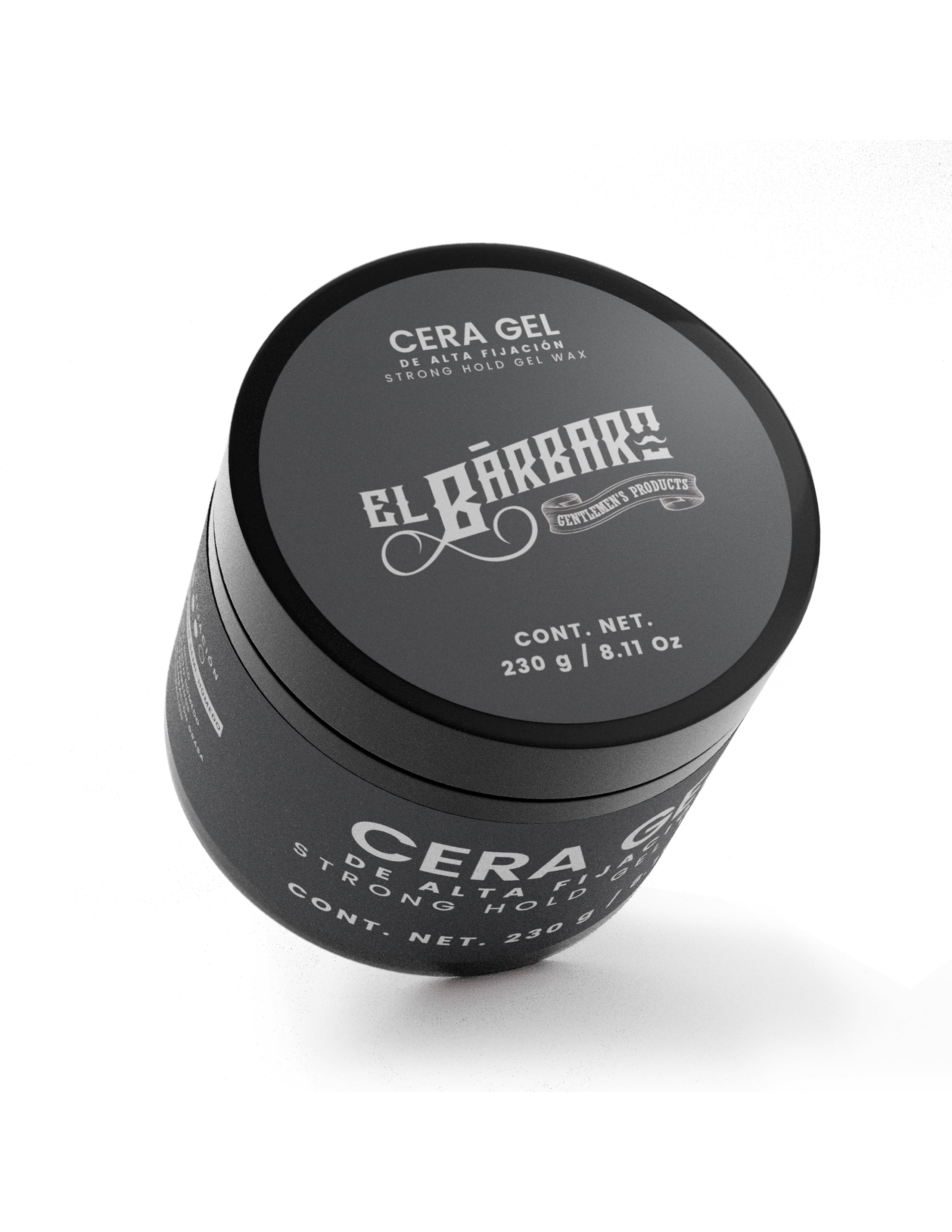 Cera Gel para Cabello Hombre Fijación Alta con Acabado de Gel Hidratante Sin Petrolatos El Bárbaro 230g — imagen 3