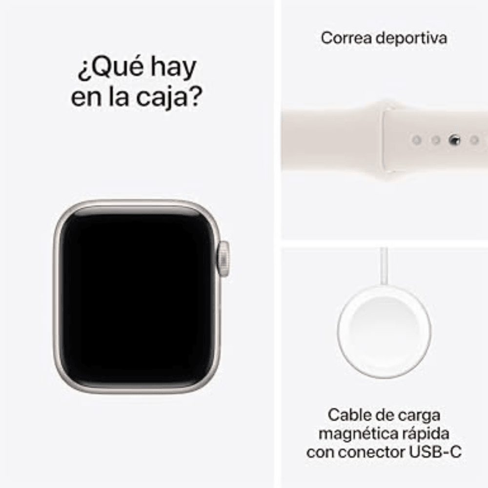 AppleWatch SE 3 40mm GPS Sport Band - Starlight (Blanco Estelar) — imagen 4