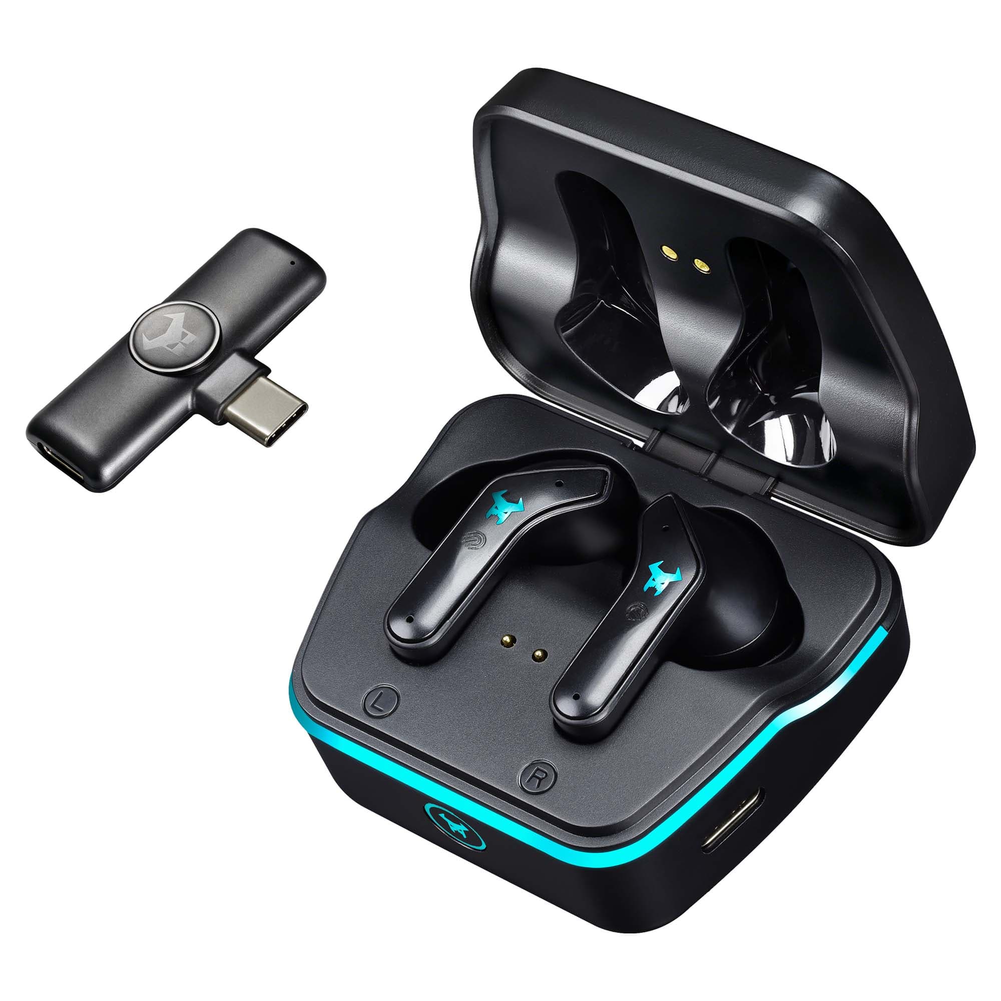 Audífonos Inalámbricos TWS Gamer MSTWS-215 Negro Doble Conexión, Sonido HD y Baja Latencia — imagen 5