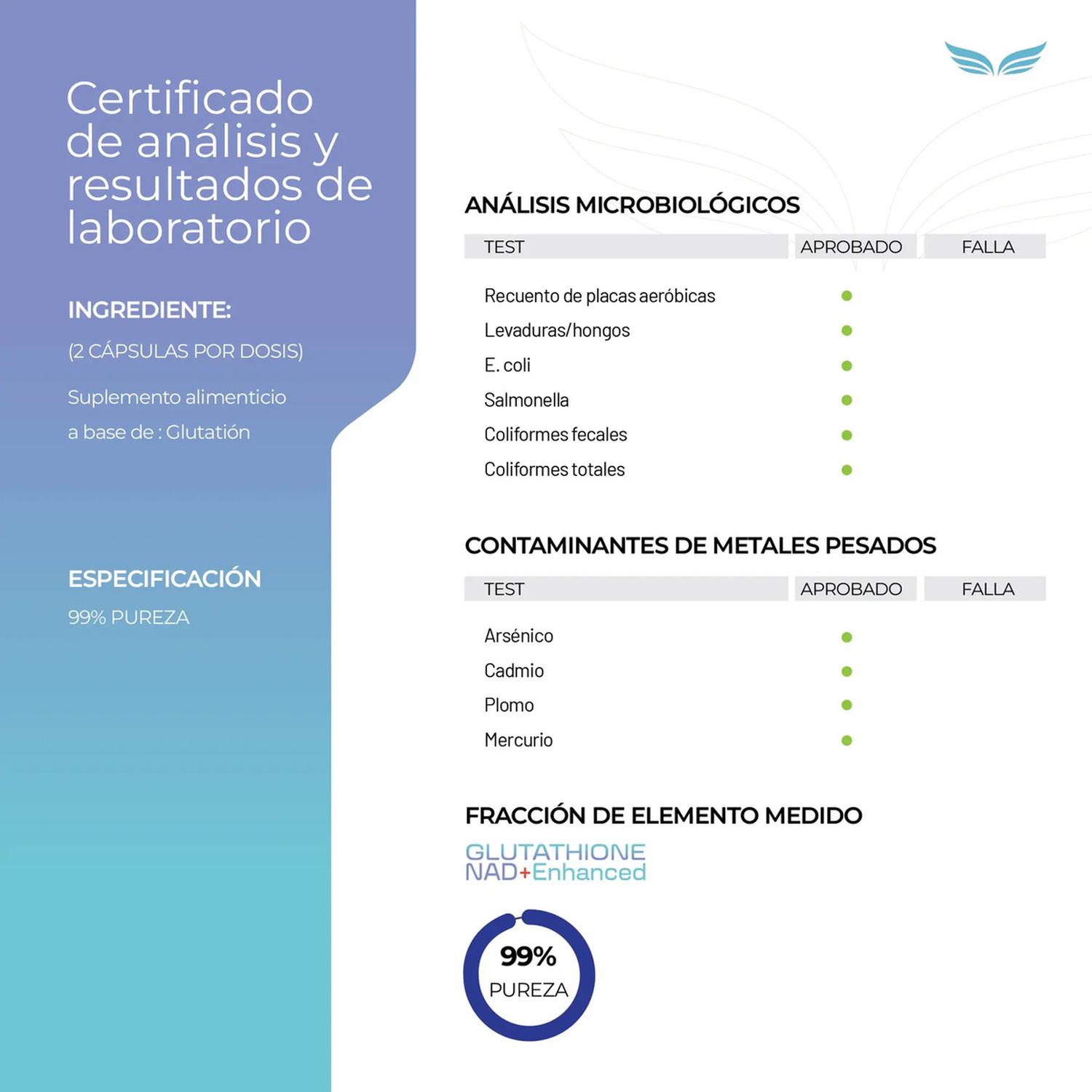 Essentials: L-Glutatión con NAD+, Cognizin Citicolina y Aminoácidos, Antioxidante, 200 Cápsulas — imagen 4