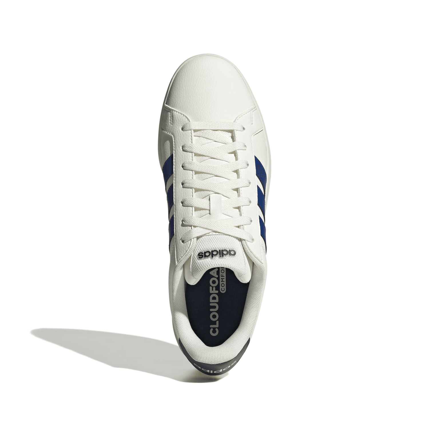 Tenis Adidas Grand Court Base 3.0 Hombre Blanco Casual Cinta Caballero — imagen 8
