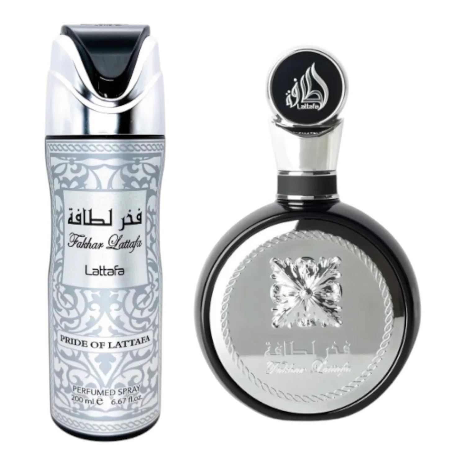 LATTAFA SET FAKHAR BLACK 2 PIEZAS — imagen 1