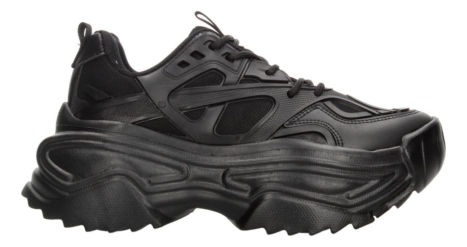 Tenis Ten Colours Dama Casual Plataforma Negro Mujer — imagen 1