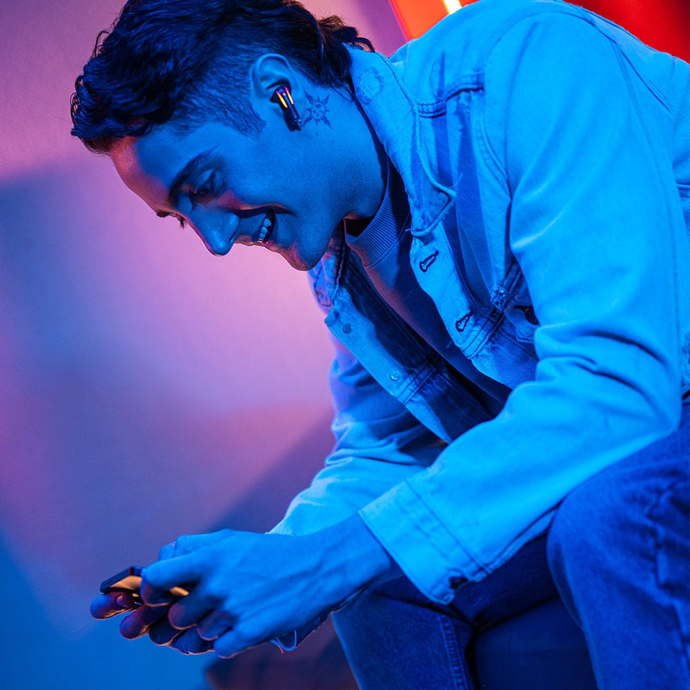 Audífonos inalámbrico Gamer TWS STF Beast MSTWS-205: Hi-Fi Videojuegos, 6hrs uso, 4 micrófonos — imagen 7