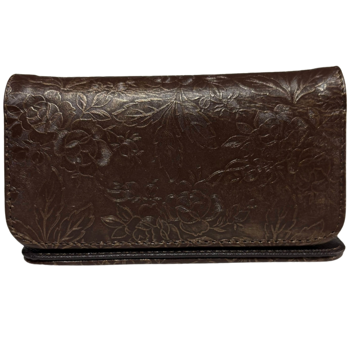 Cartera De Dama Piel Legitima Genuina Ternera Grabada Pequeña Mini — imagen 17