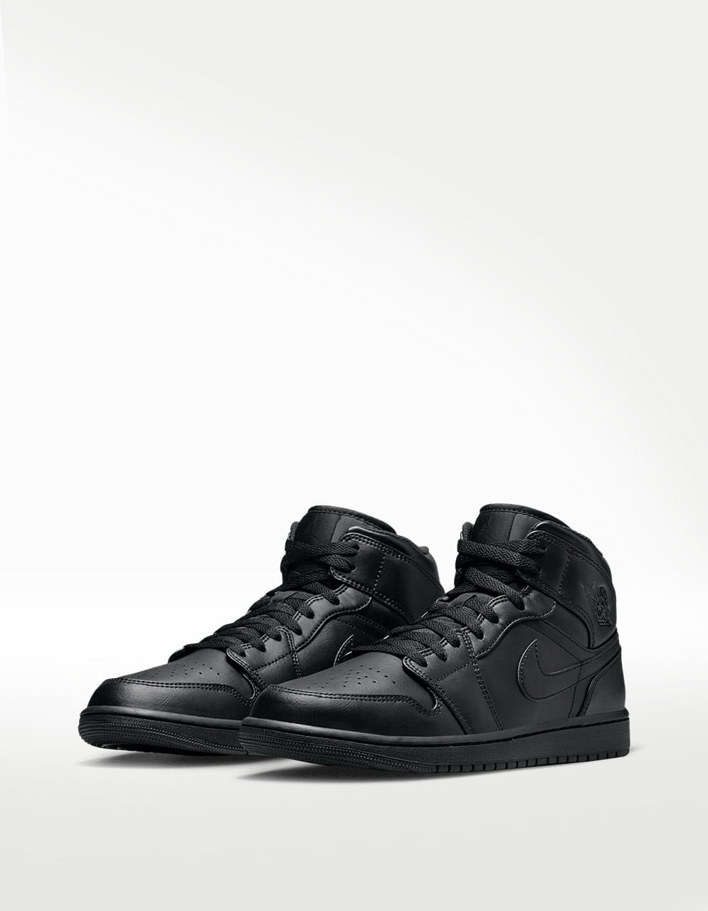 Tenis Nike Air Jordan 1 Mid Negro - Hombre — imagen 6