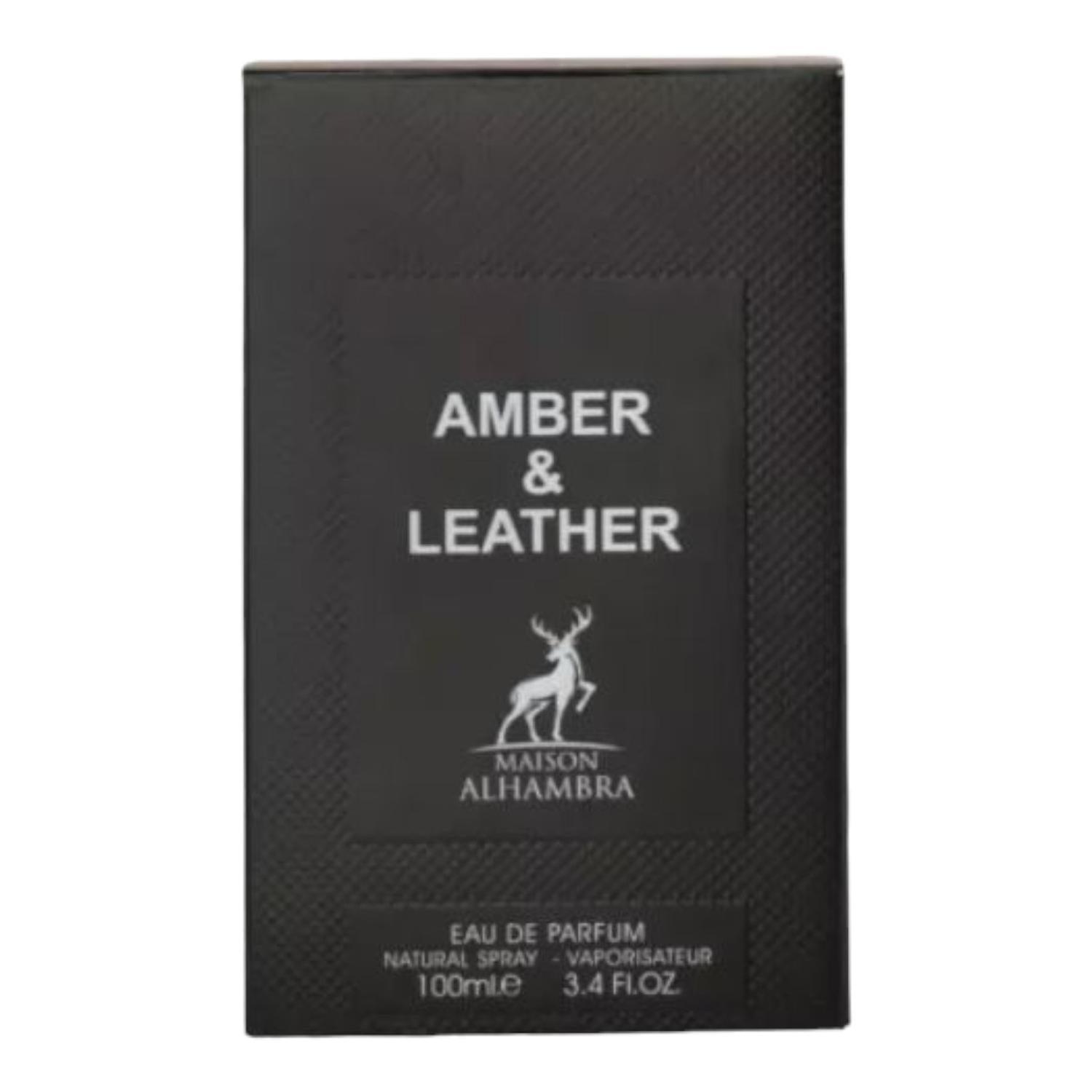 MAISON ALHAMBRA AMBER & LEATHER EDP 100 ML — imagen 2