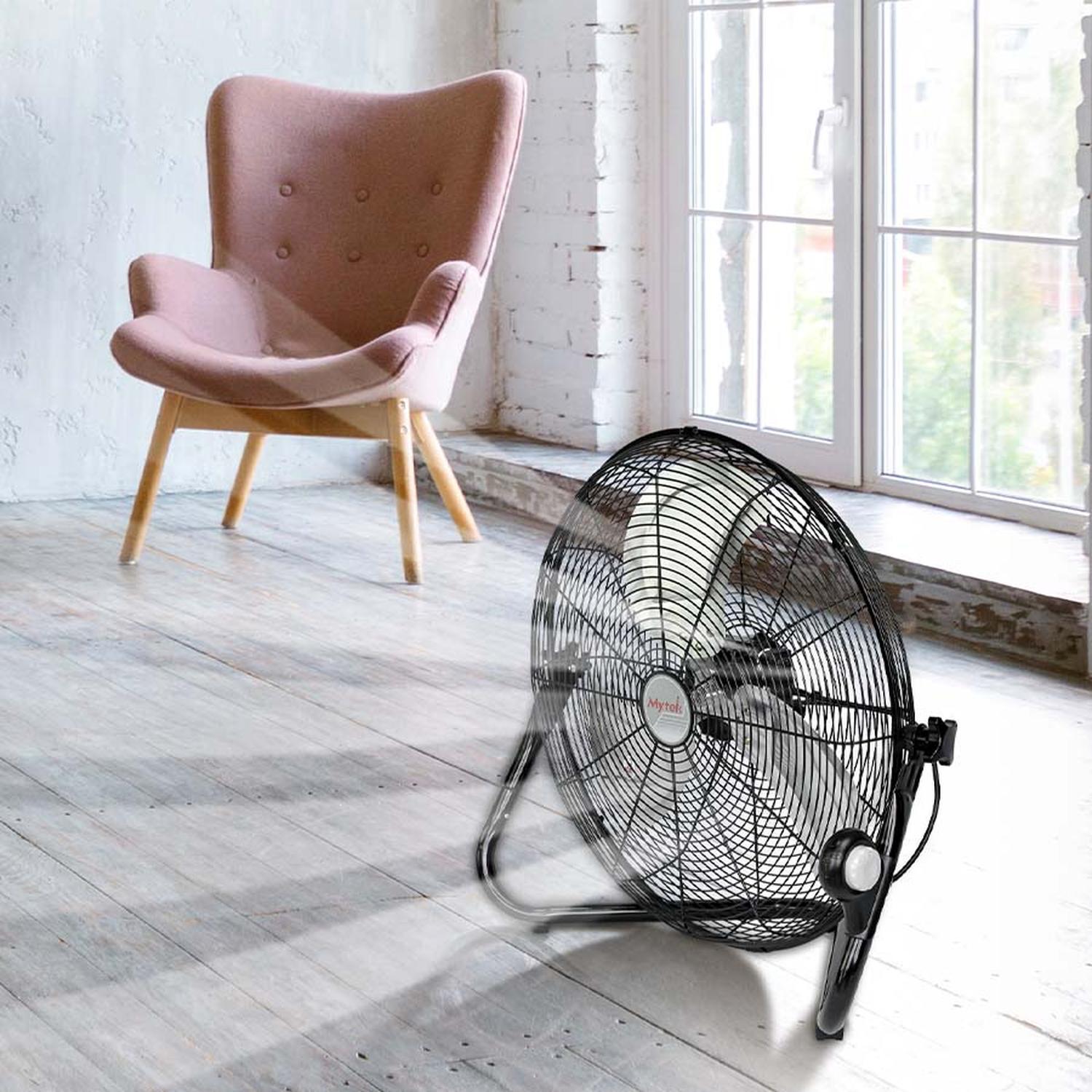VENTILADOR PISO MYTEK 3406 20 PUL 2 EN 1 METALICO — imagen 3