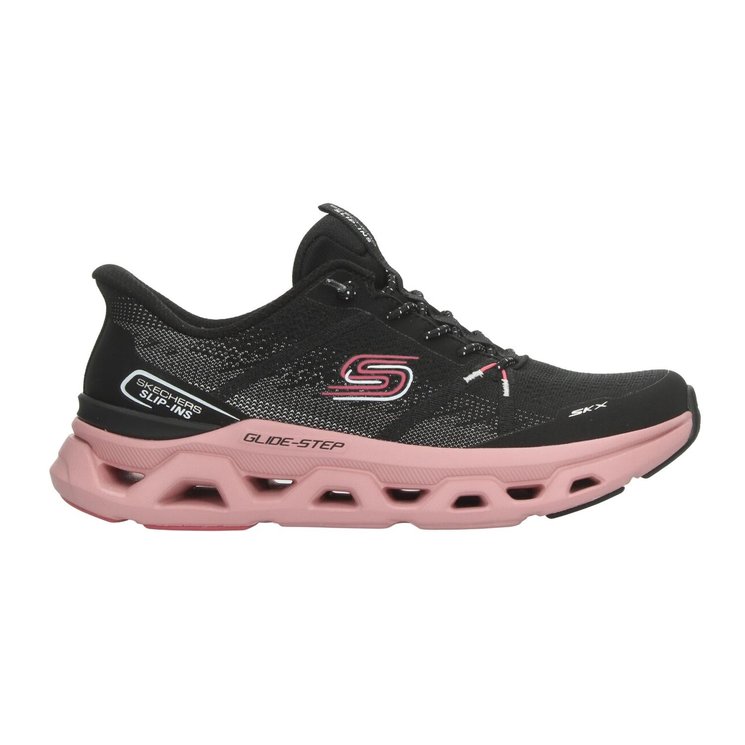 Tenis Dama Skechers Glide-Step Negro Deportivo Mujer — imagen 2