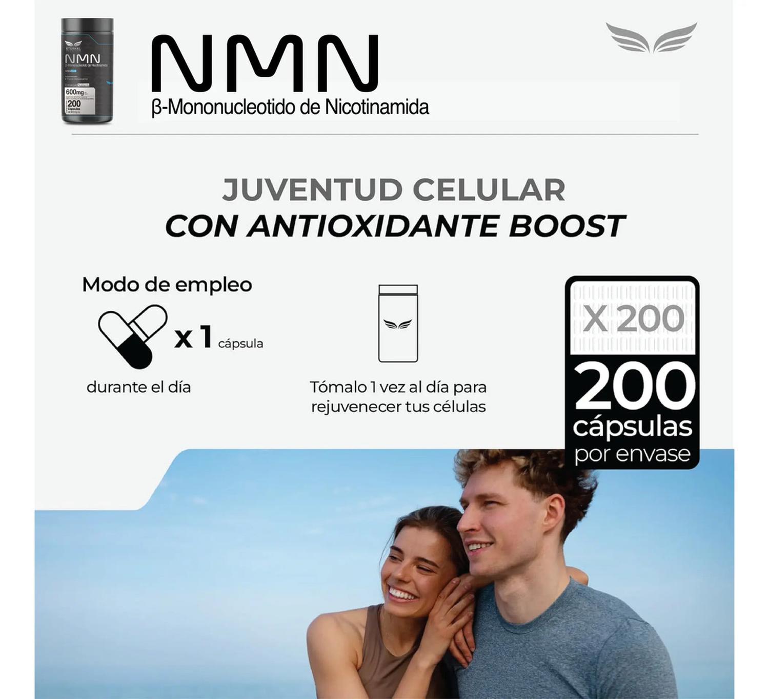 Ultra Pure: NMN 99.5% + Resveratrol 98%, Precursor NAD+ y Longevidad Celular, 200 Cápsulas — imagen 4