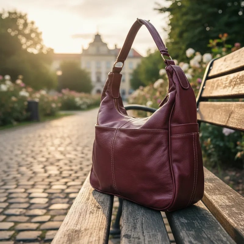 Bolsa Negra De Hombro Para Dama Casual Piel Legitima Original Jf 83 — imagen 3
