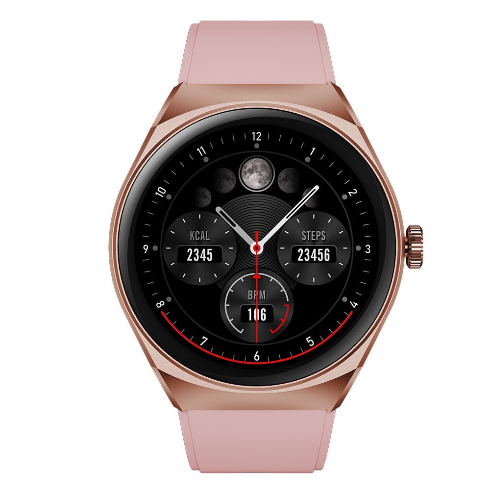 Smartwatch Reloj Kronos Trek STF Pantalla 1.38" Resistencia al agua IP67 Rosa — imagen 2