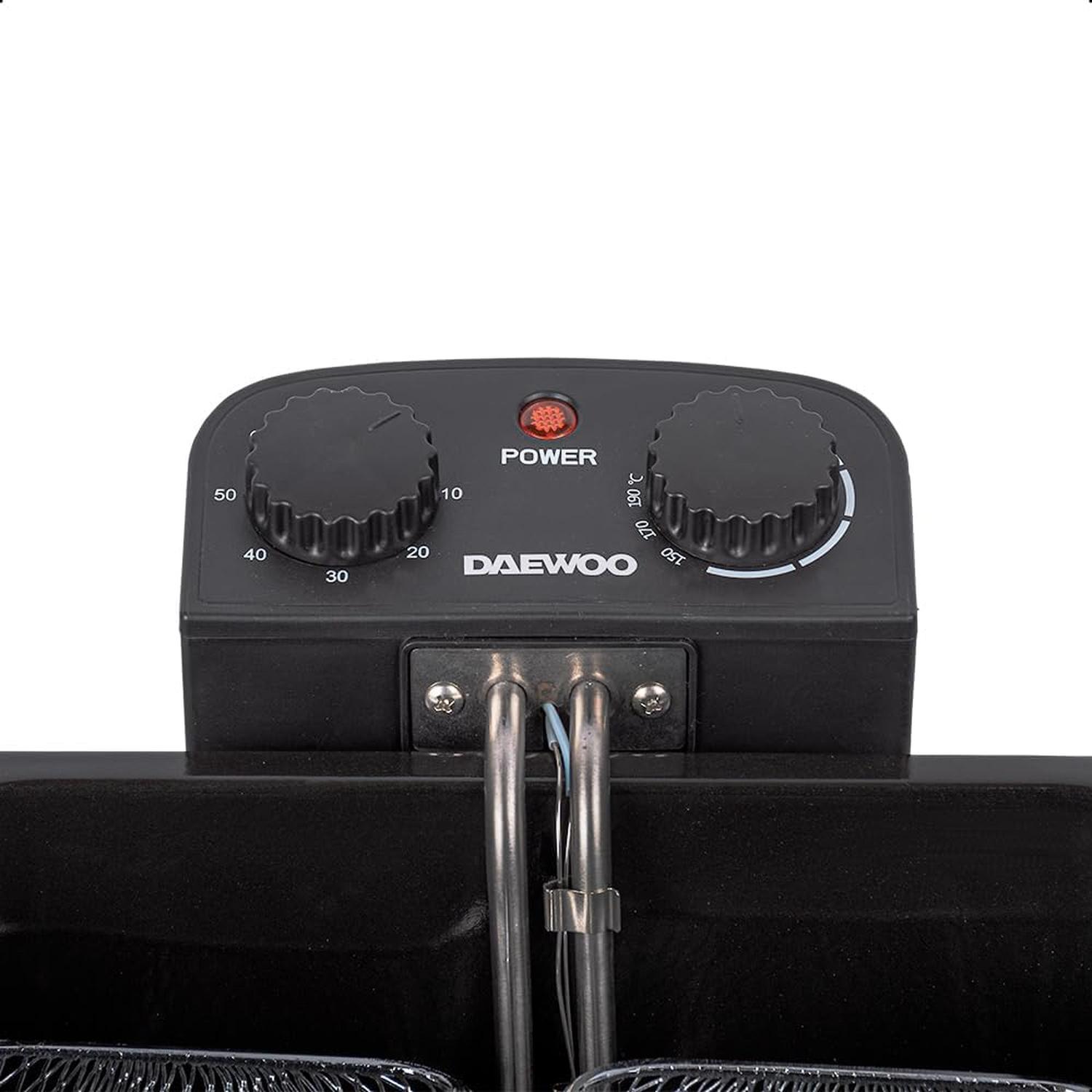 Freidora de Inmersion Daewoo 4L 2 Cestas y Control Temperatura — imagen 4