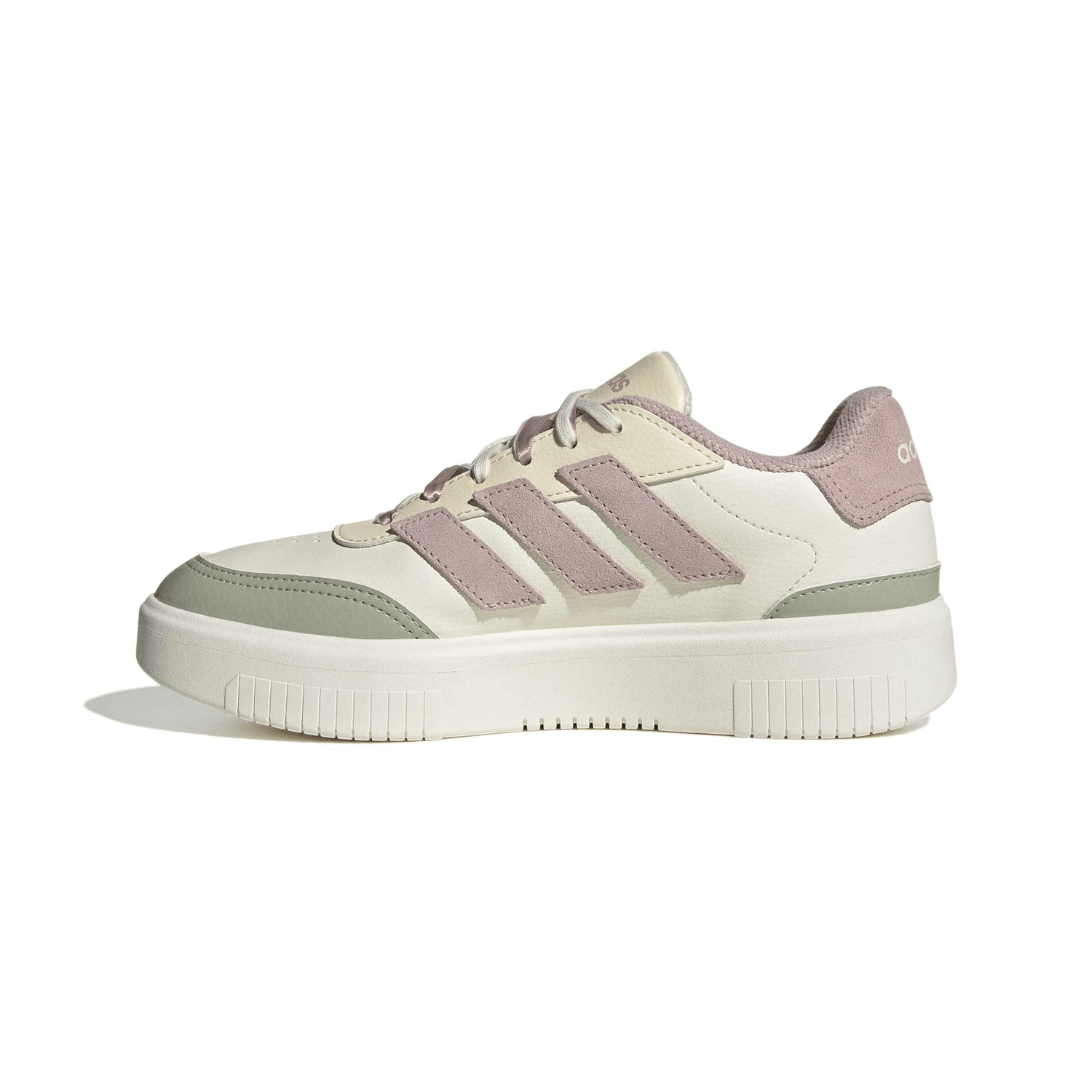 Tenis Adidas Courtblock Bold Dama Casual Hueso Mujer — imagen 4