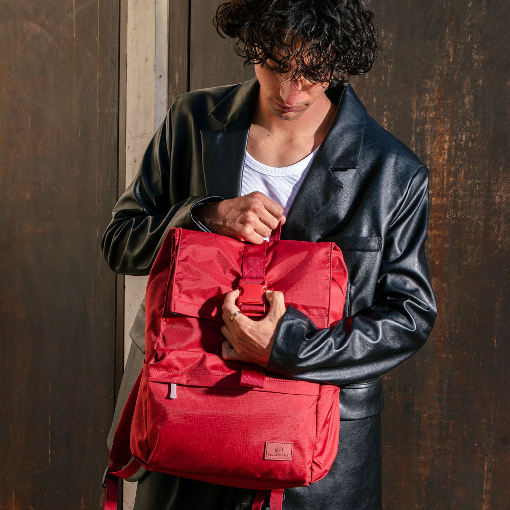 Mochila para laptop CoolCapital Rizz 15.6" pulgadas Rojo — imagen 8