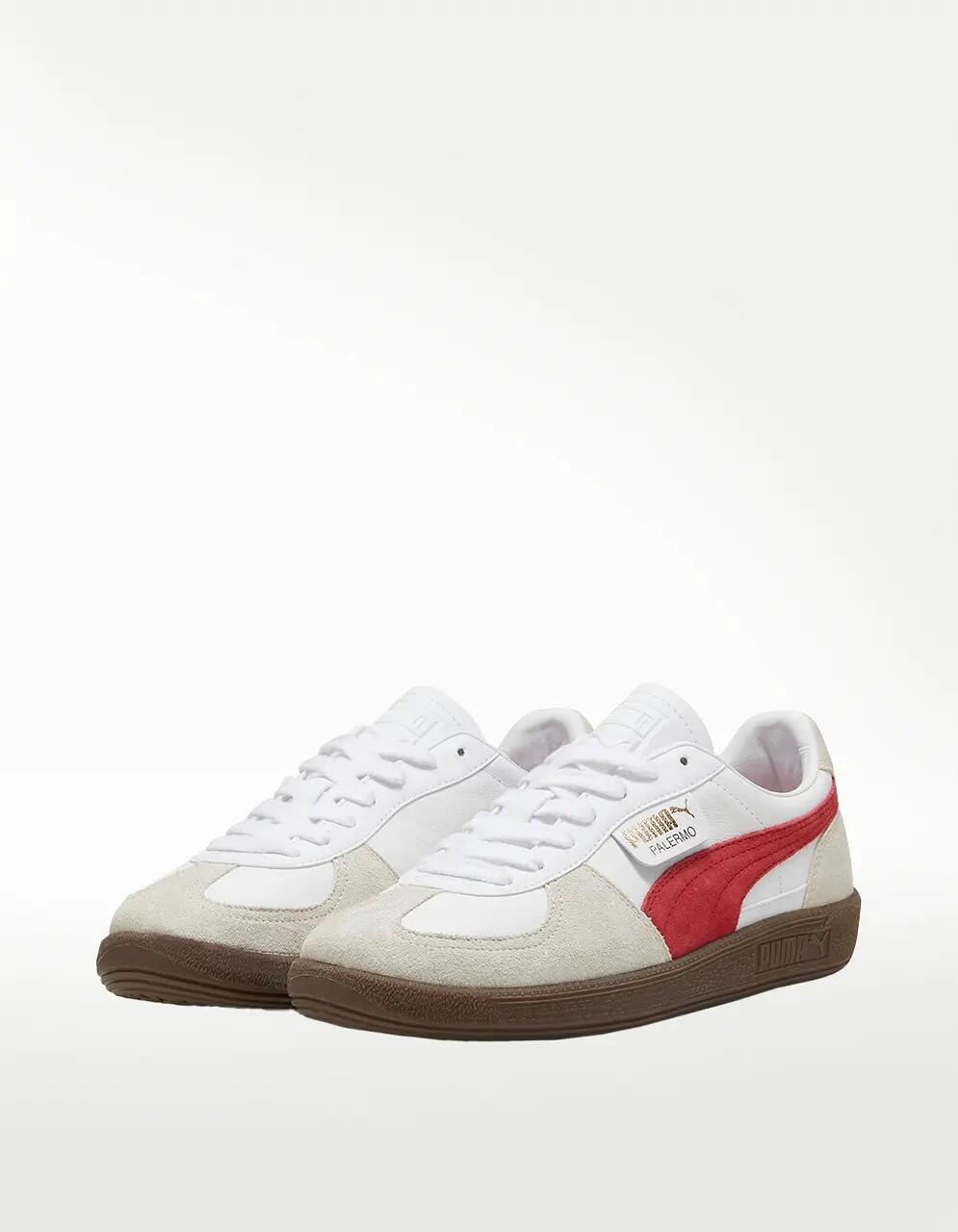 Tenis Puma Palermo LTH Blanco Beige - Hombre — imagen 2