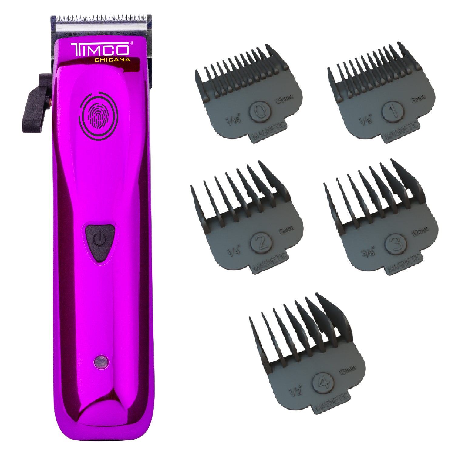 Maquina de Corte Cabello Barba Inalámbrica Uso Profesional Peines Guia de Aumento Timco HC80M — imagen 2