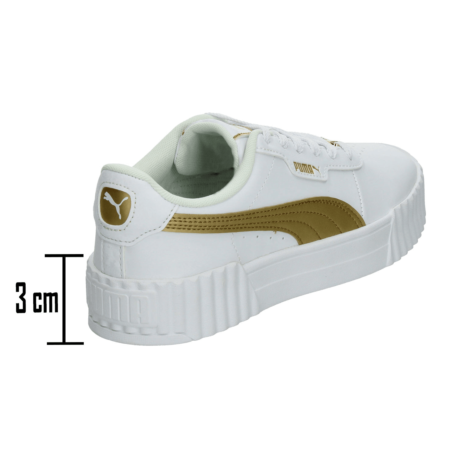 Tenis Dama Puma Carina 3.0 Blanco Casual Mujer — imagen 4
