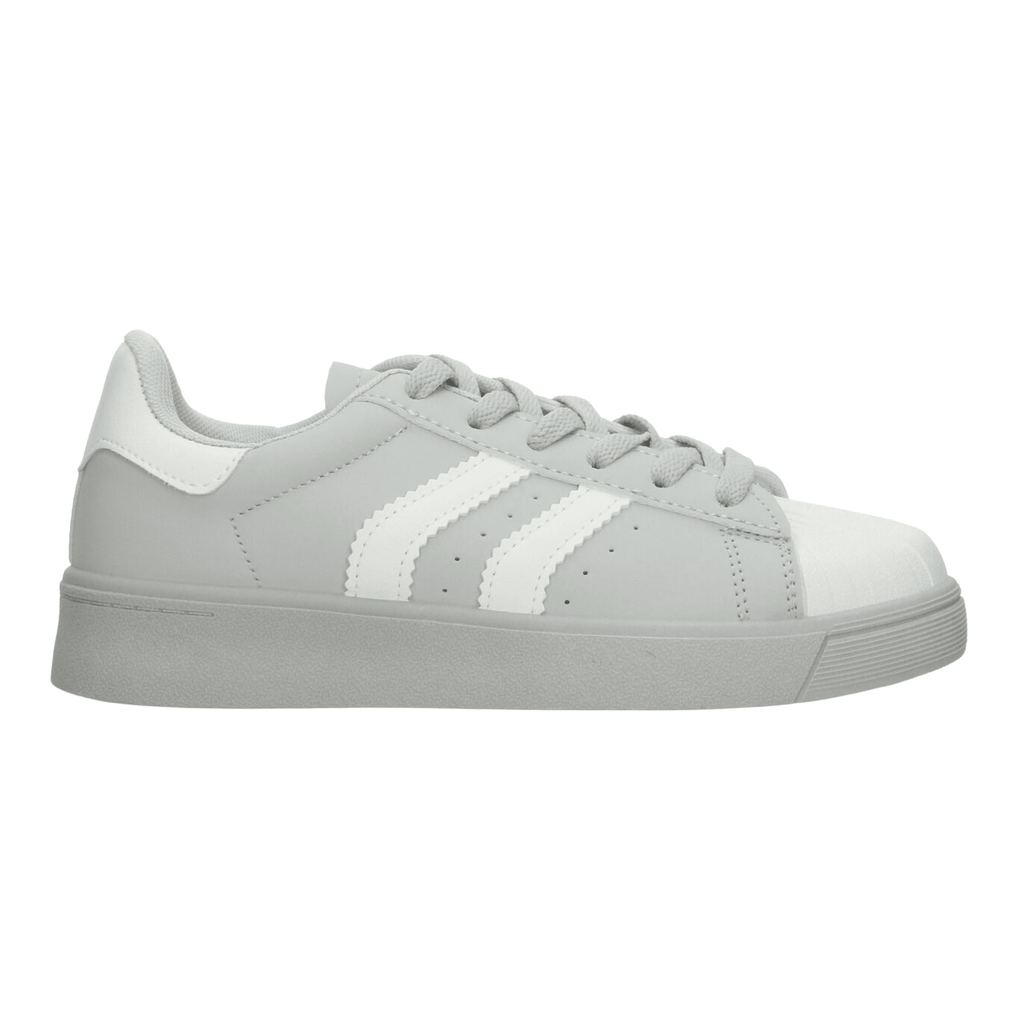 Tenis Berlin Dama Gris Casual Cintas Cómodo Mujer — imagen 2