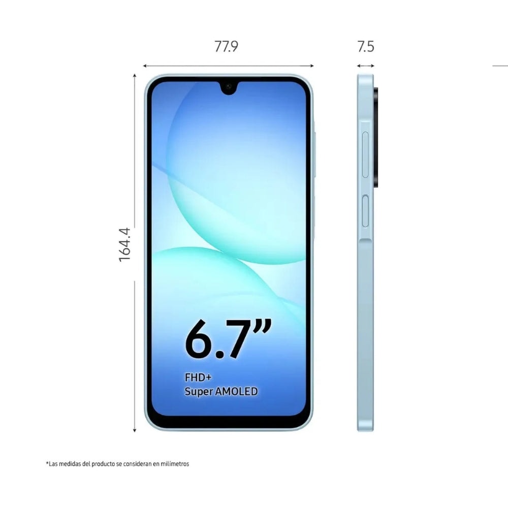 Celular Samsung Galaxy A17 4+128GB - Azul — imagen 3