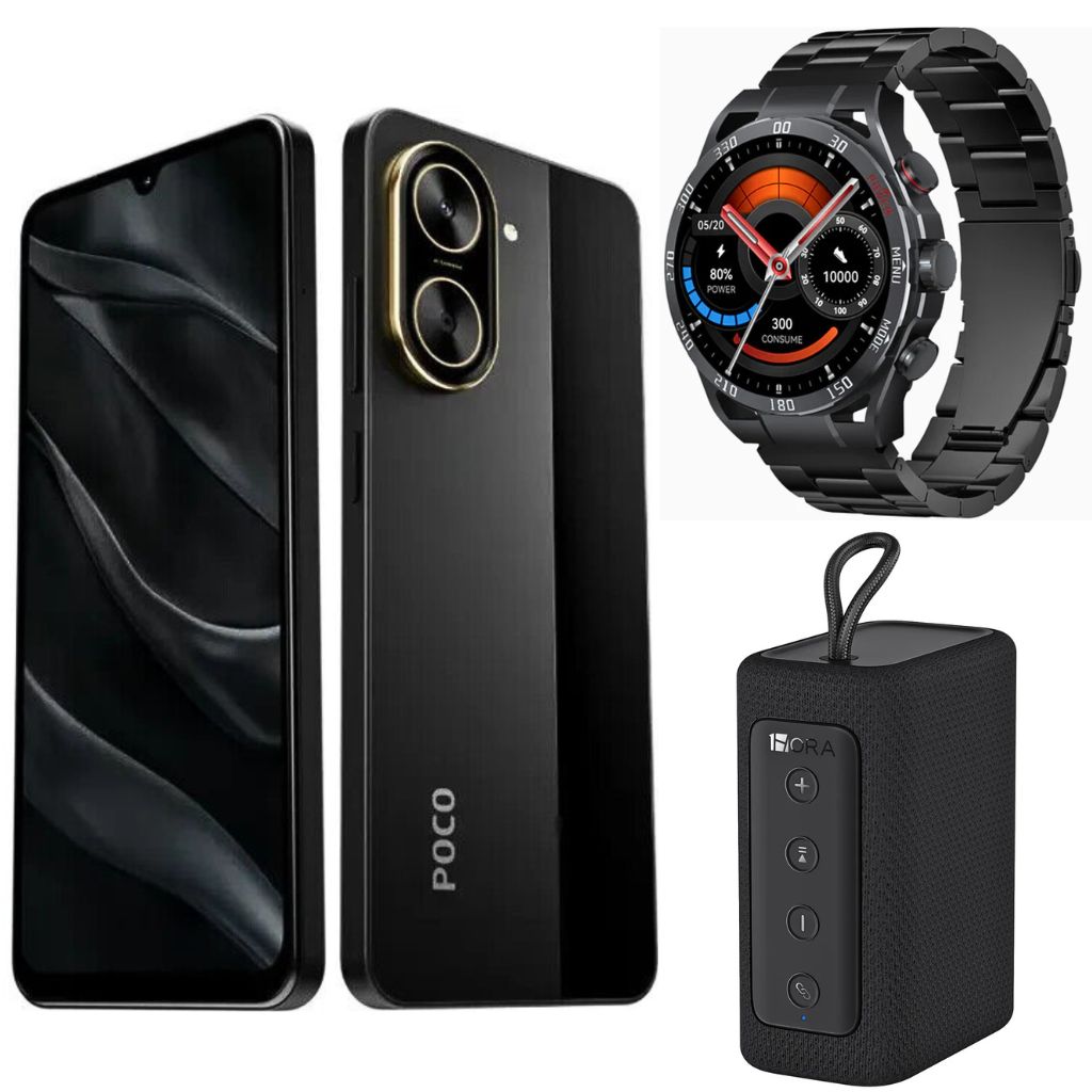 XIAOMI POCO C71 + SMARTWATCH FILWANS GTR + BOCINA 1HORA BOC244 — imagen 2