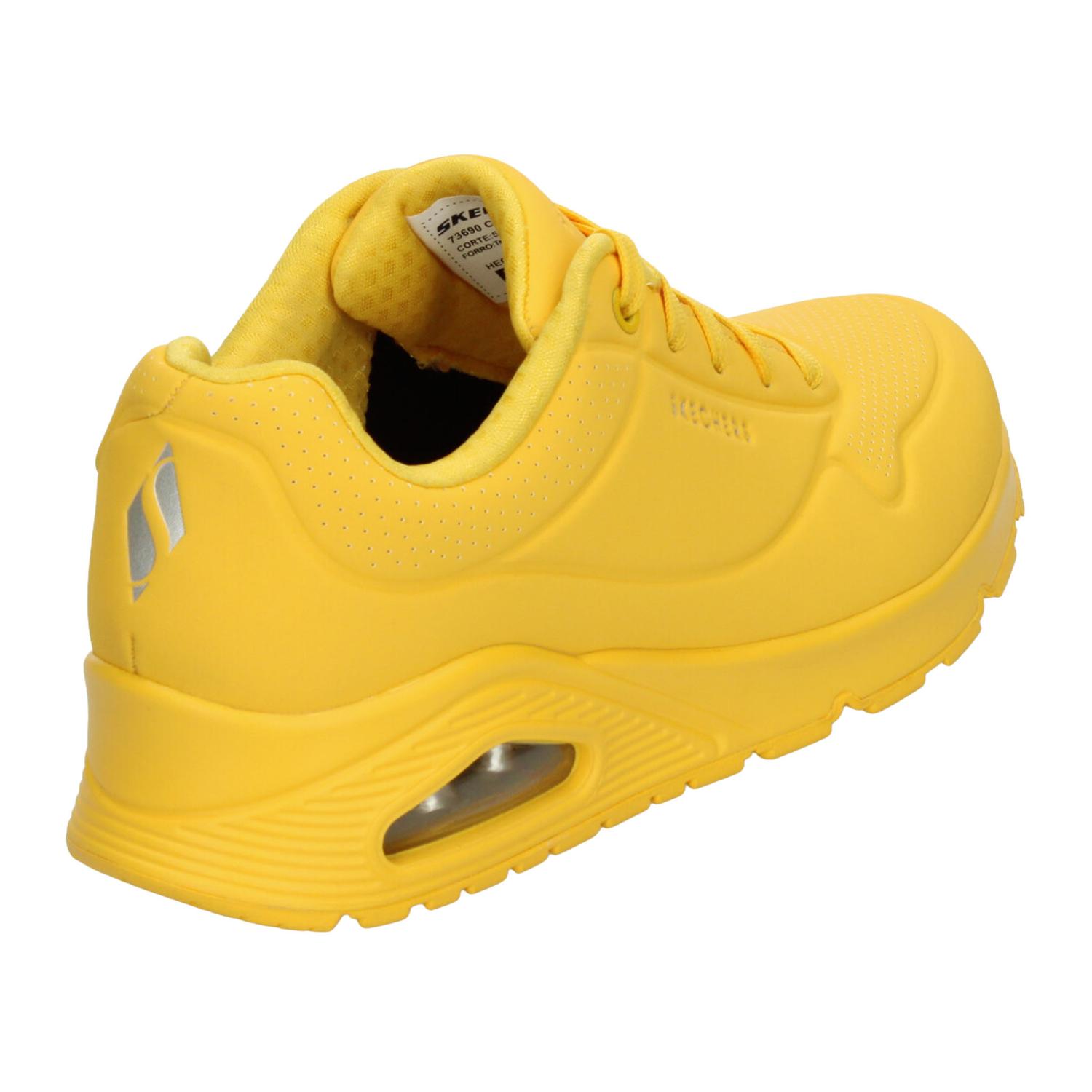 Tenis Dama Skechers Uno Stand On Air Amarillo Casual Mujer — imagen 8