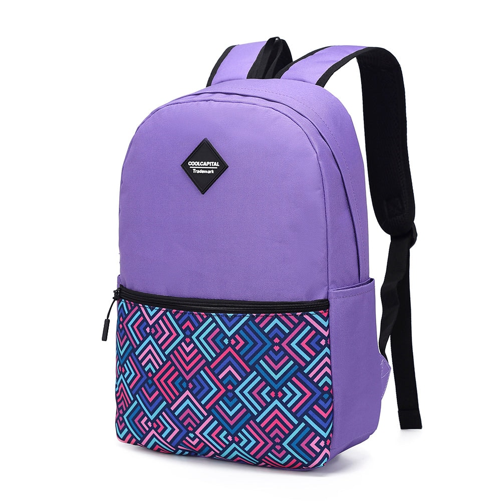 Mochila para laptop + mouse alámbrico Cool Capital Rombos 15" pulgadas combo — imagen 9