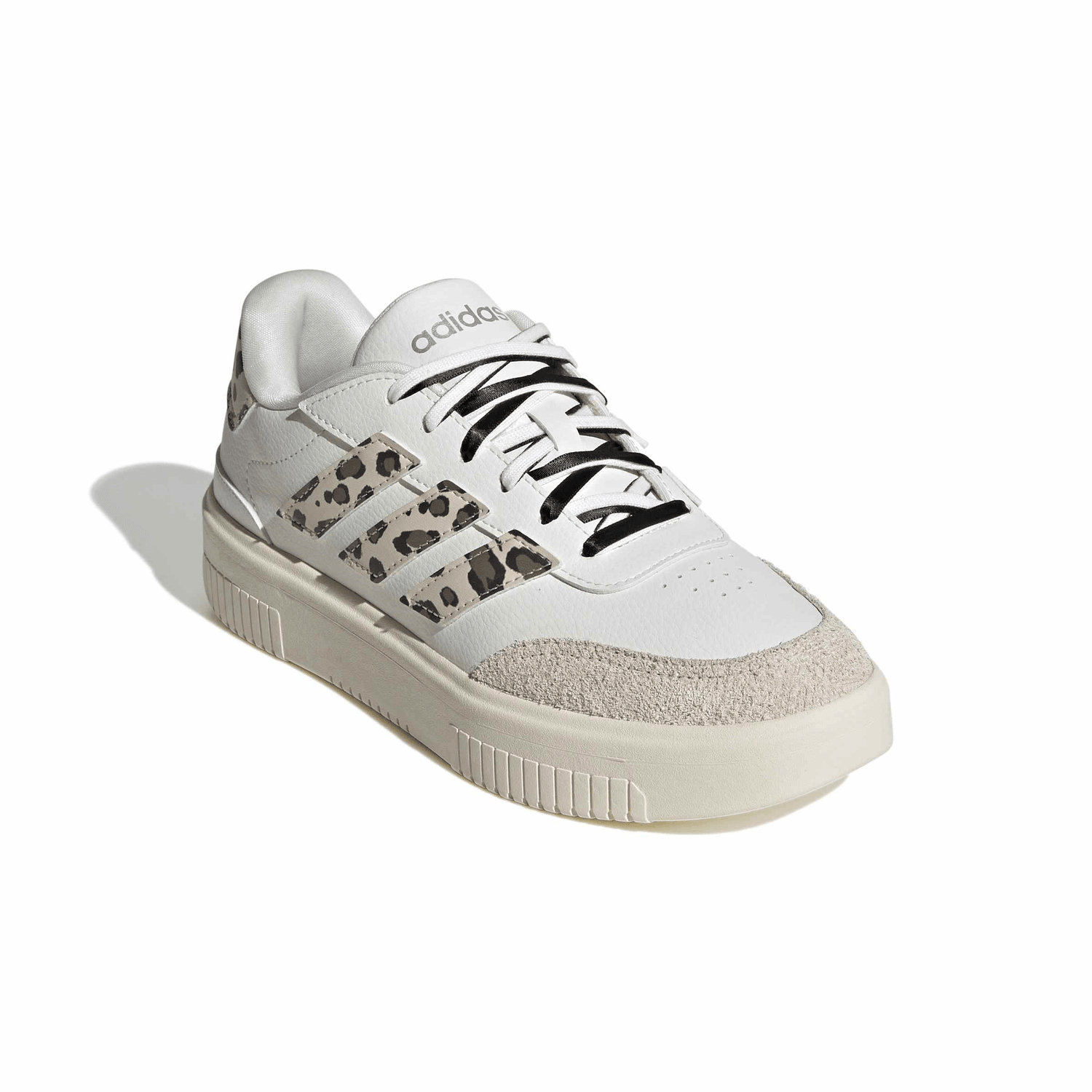 Tenis Adidas Courtblock Dama Blanco Casual Animal Print Mujer — imagen 4
