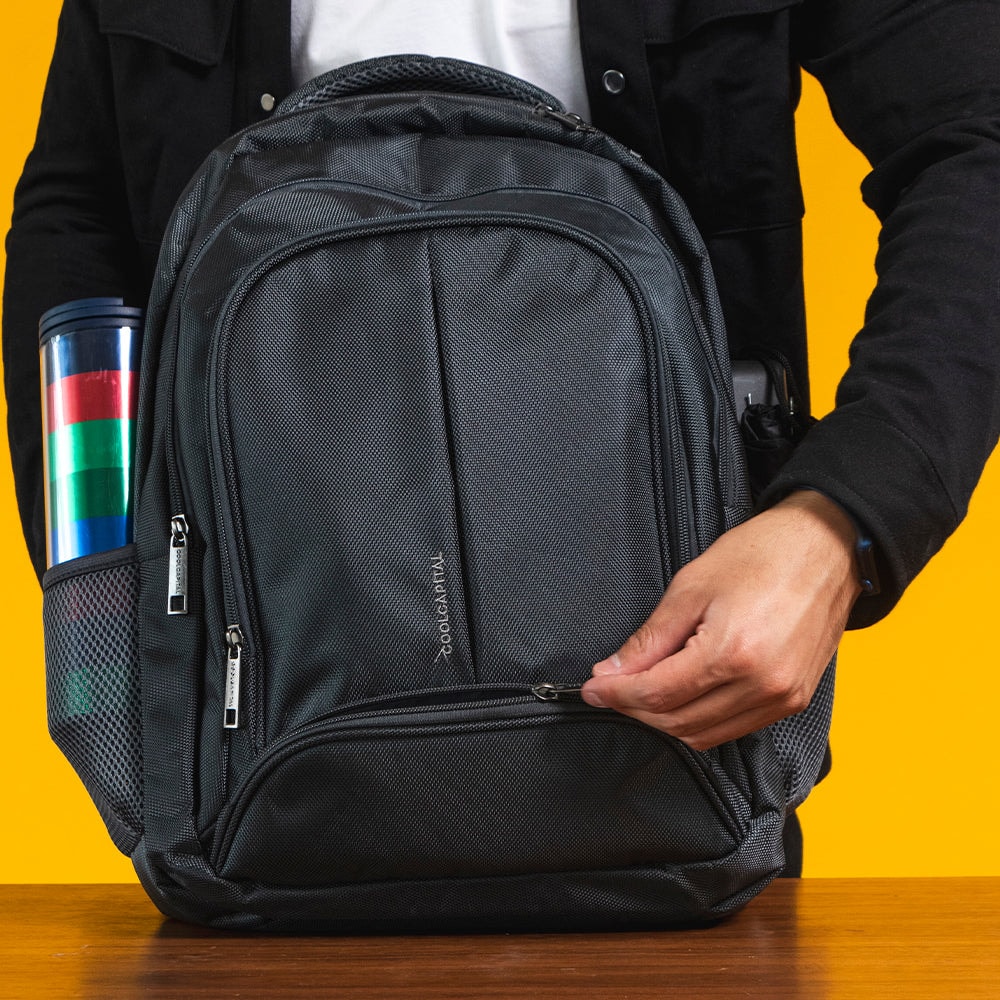 Mochila para laptop CoolCapital Bast 15.6" pulgadas Gris — imagen 18