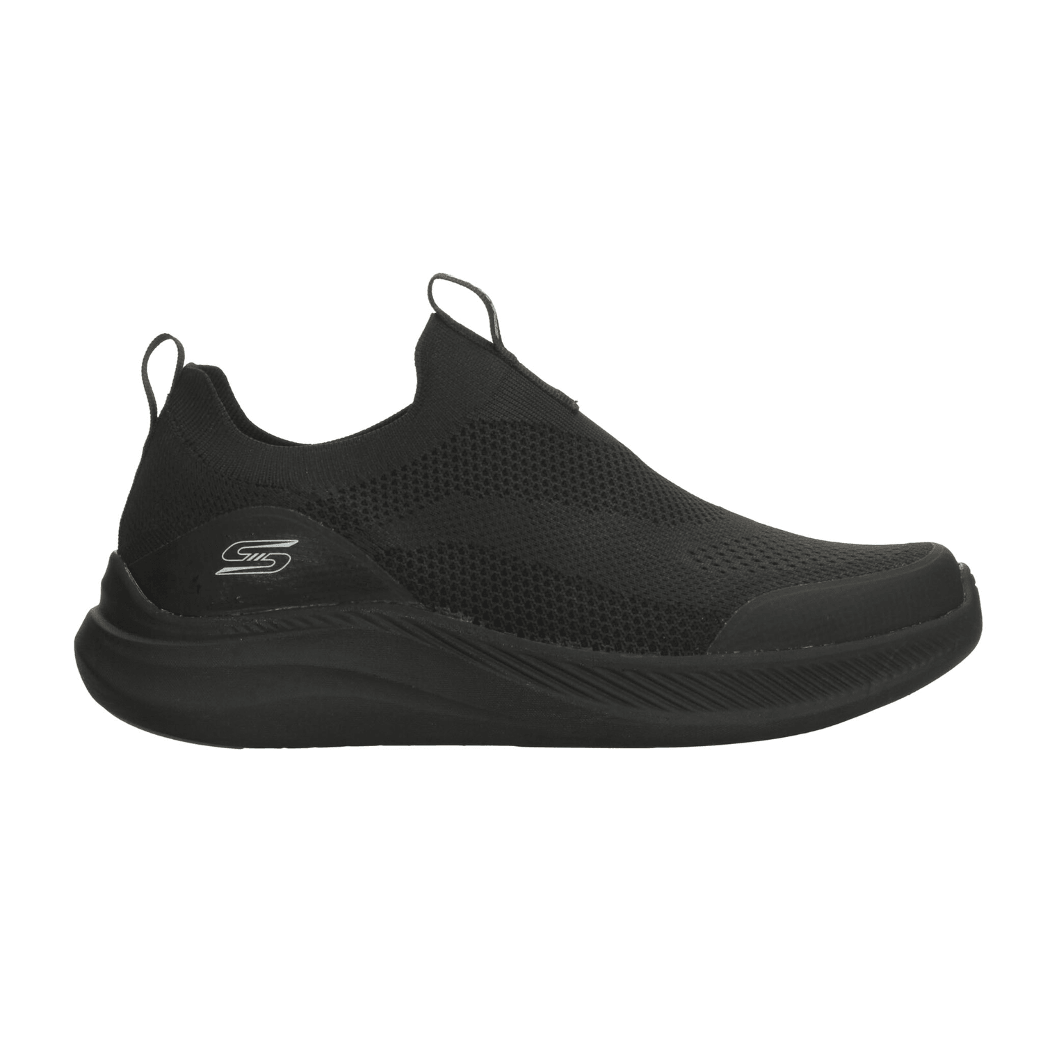 Tenis Skechers Bobs Moda Flex Hombre Deportivo Slip On Negro Caballero — imagen 1