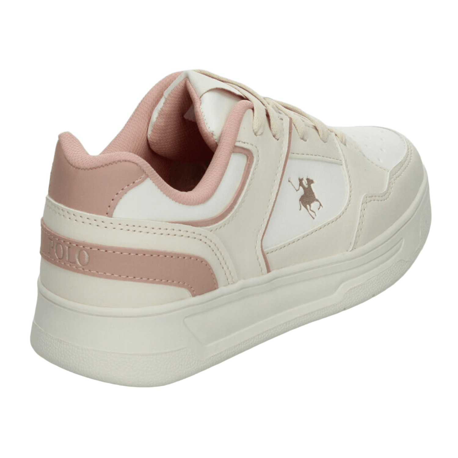 Tenis Polo Dama Beige Rosa Deportivo Para Mujer — imagen 4