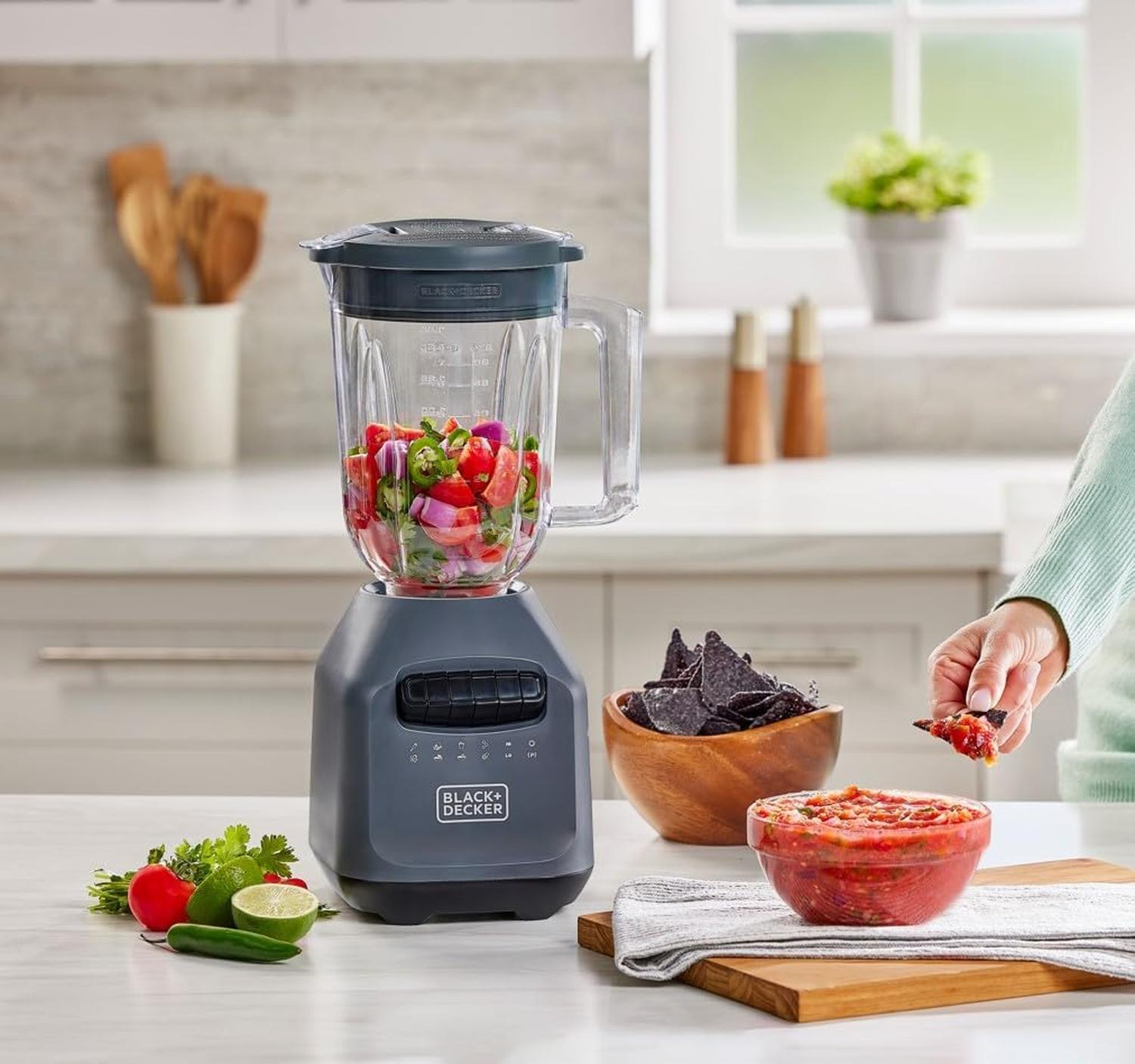 Licuadora Black+Decker BL2209GBB-LA PerfectPour 56 oz 8 Vel Gris Vaso Vidrio — imagen 9
