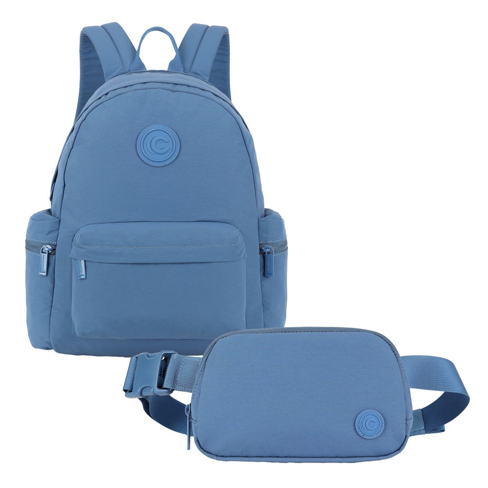 Mochila para Laptop 14" con Cangurera CoolCapital Canyon: Protección y Organización Total, Azul — imagen 2