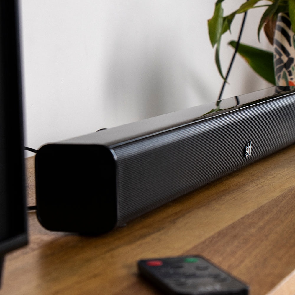 Barra de sonido bocina STF Alud Pro: 2.1 subwoofer, alámbrico, 35W, audio óptico — imagen 11