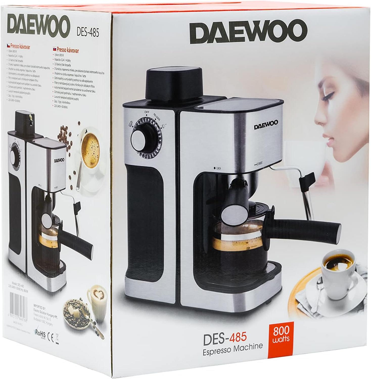 Máquina de Espresso Daewoo Espumado Leche Mod. DES-485 — imagen 9