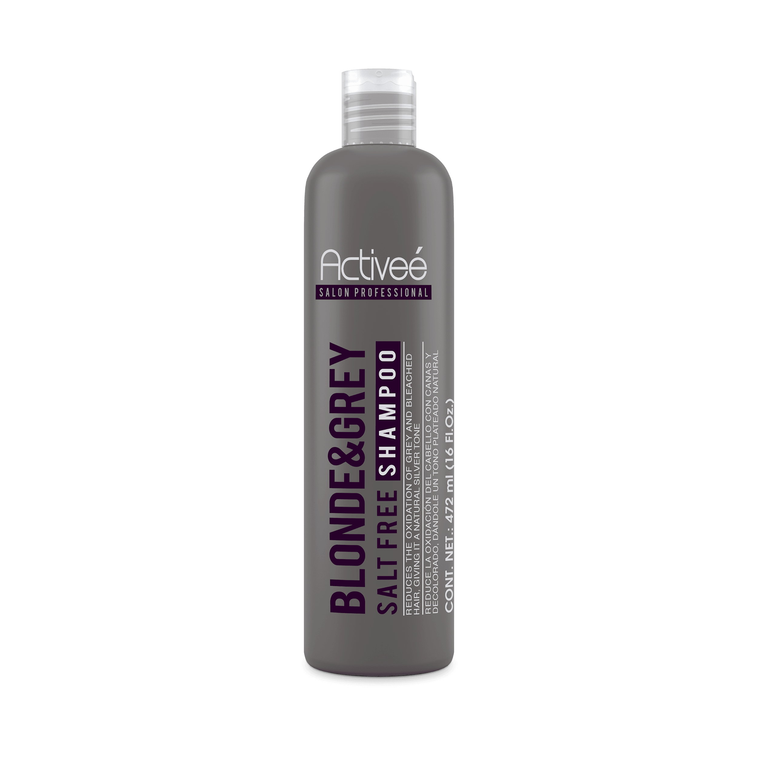 Shampoo Activee Professional Blonde & Grey Reduce la Oxidacion del Cabello con Canas y Decolorado dandole un tono plateado natural — imagen 4