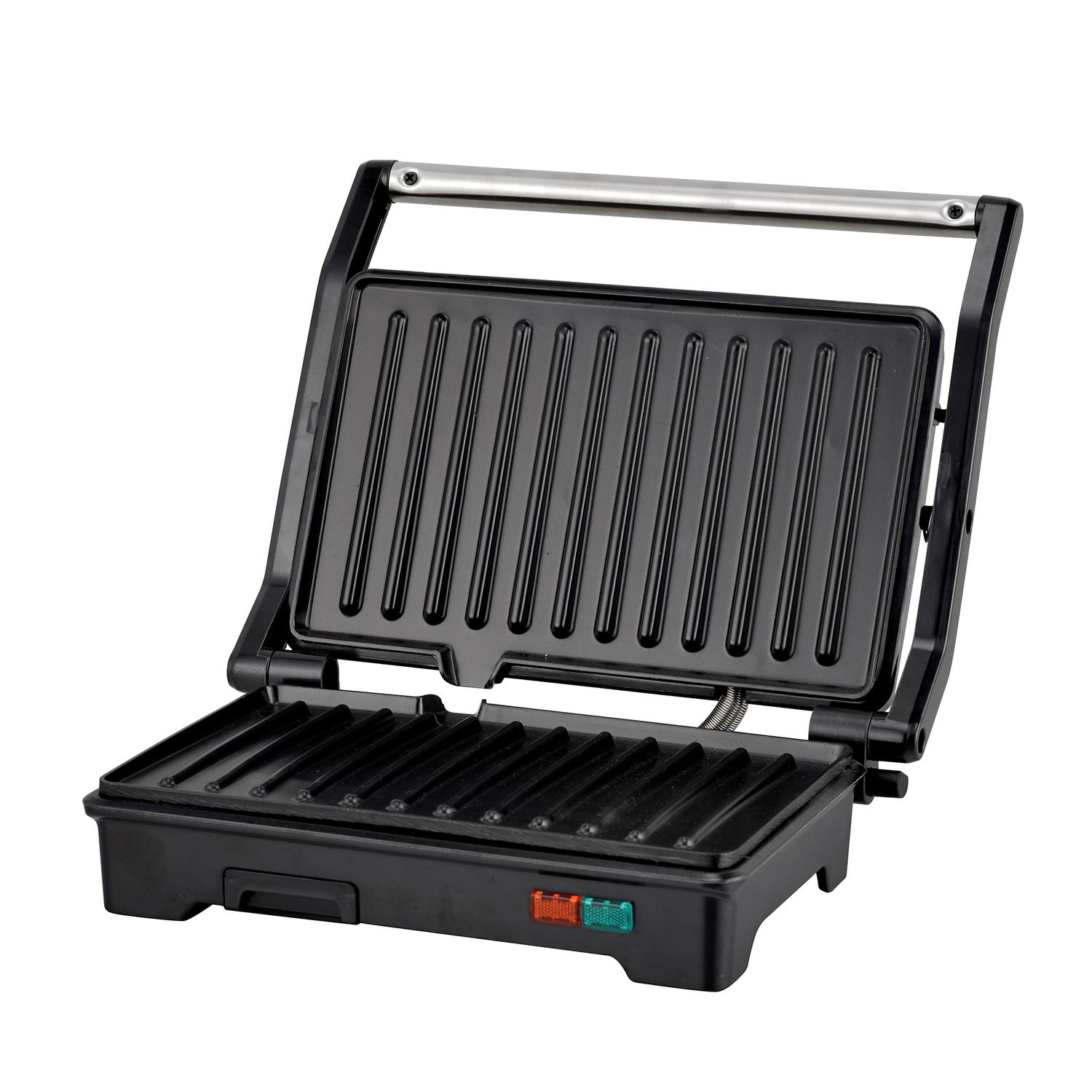 PLANCHA SANDWICHERA MASTERCHEF MK-PG-2 PARA DOS REBANADAS ACERO INOX — imagen 1