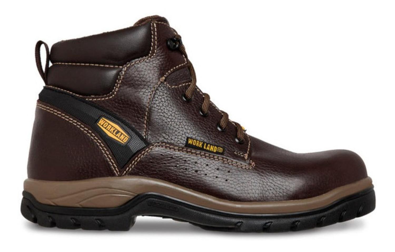 Bota Industrial Trabajo Hombre Workland 77408 Chocolate — imagen 1