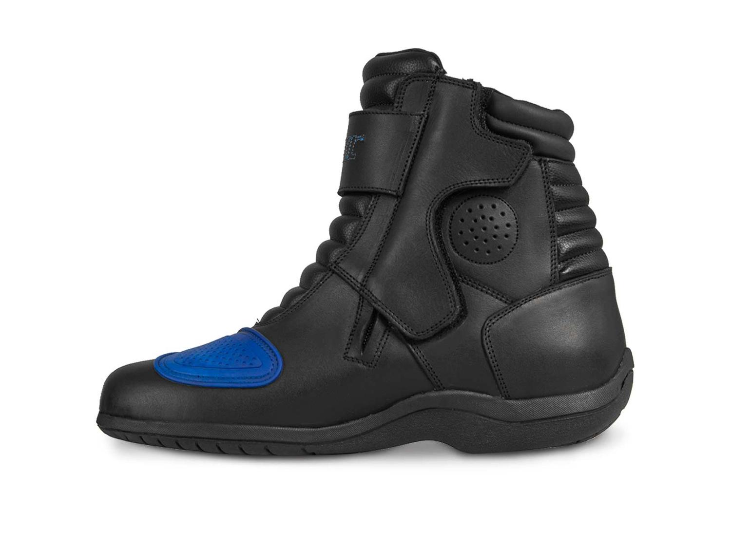 Botas hombre motociclista biker touring WKL 80008 Negro Azul — imagen 5
