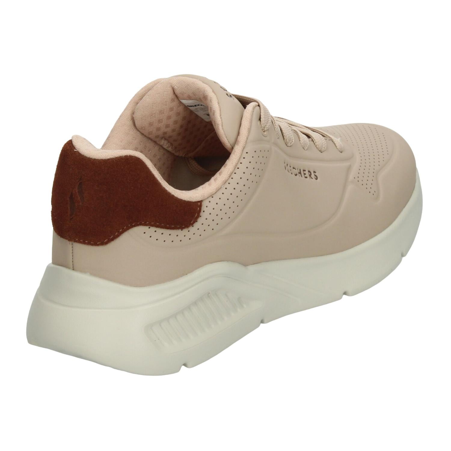 Tenis Skechers Uno Lite Hombre Beige Casual Para Caballero — imagen 4