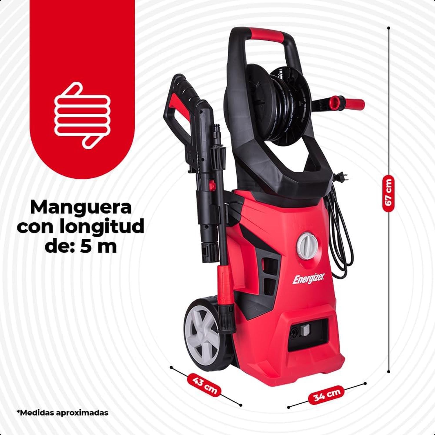 Hidrolavadora Eléctrica 1800W Energizer Alta Presión — imagen 5
