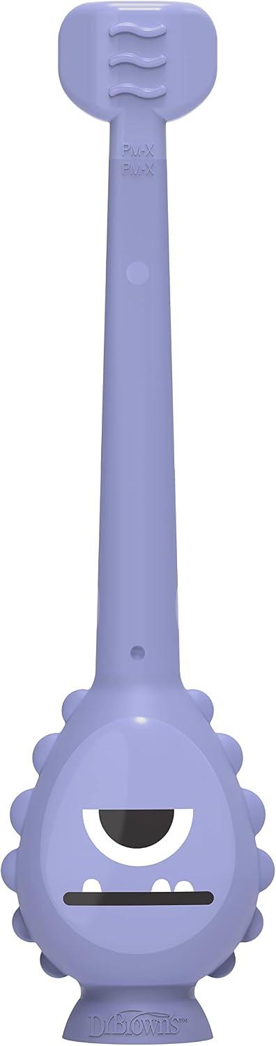 Cepillo de Dientes para Bebé Dr. Brown's ToothScrubber Monstruo Morado 1-4 Años — imagen 4