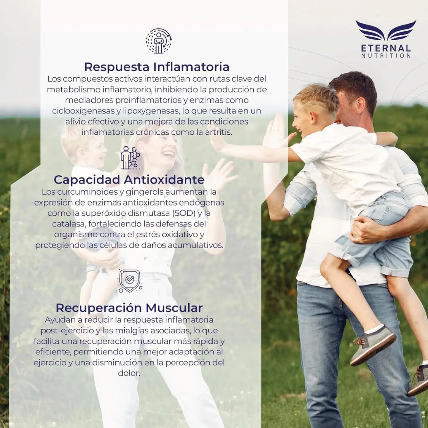 Essentials: Cúrcuma 95%, Jengibre Supercrítico + Piperina, Antiinflamatorio Natural, 200 Cápsulas — imagen 7