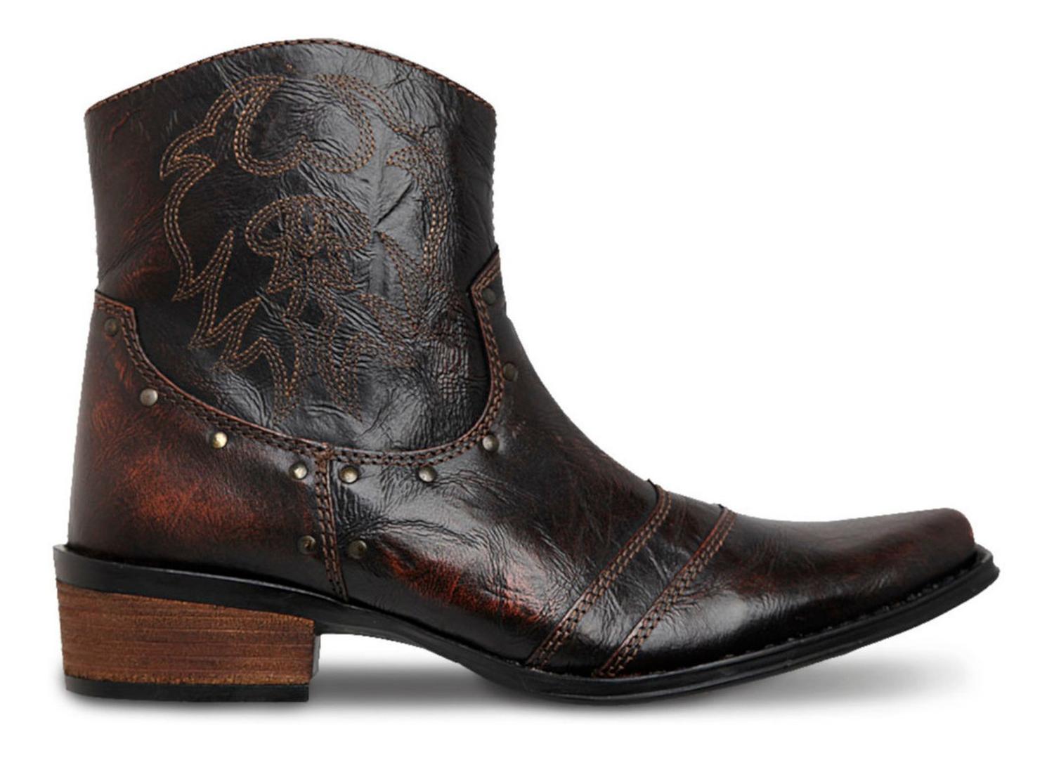 Botin Vaquero Hombre Urban Cowboy Café 40702 — imagen 1