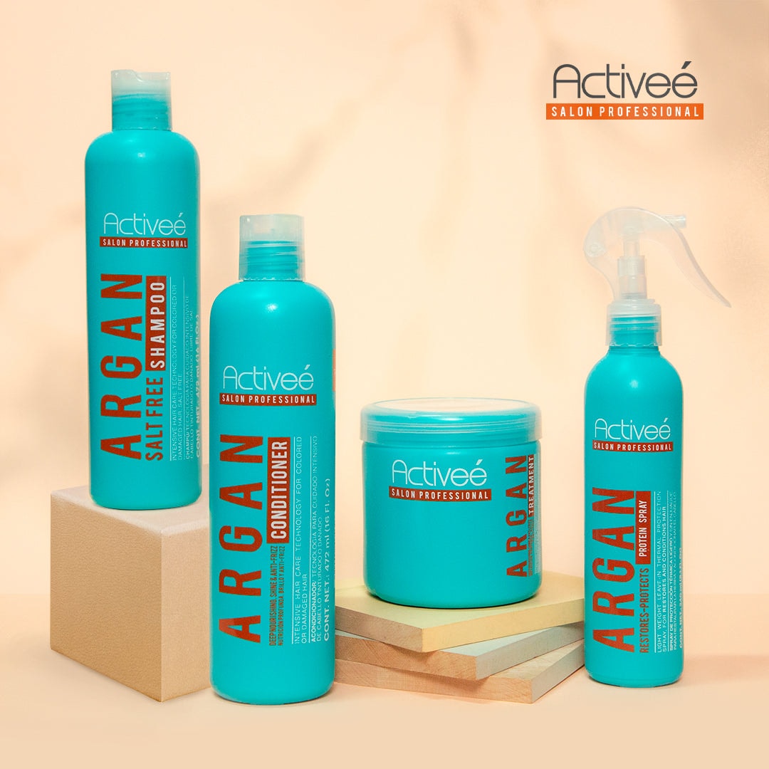 Tratamiento Capilar Activee Professional Argan Tecnologia para cuidado Intensivo de Cabello Teñido o Dañado Libre de Sal — imagen 5