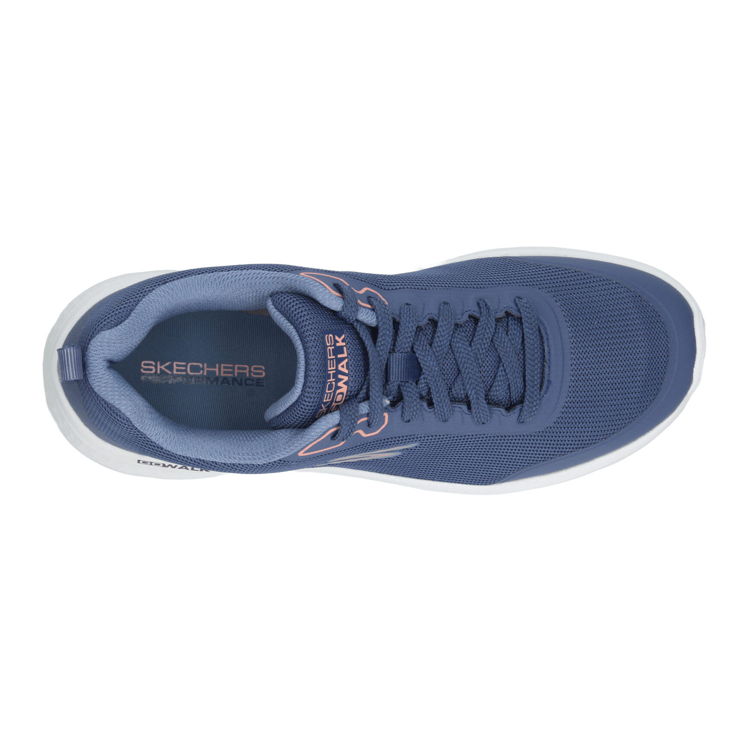 Tenis Skechers Go Walk Flex Dama Azul Deportivo Cintas Mujer — imagen 9