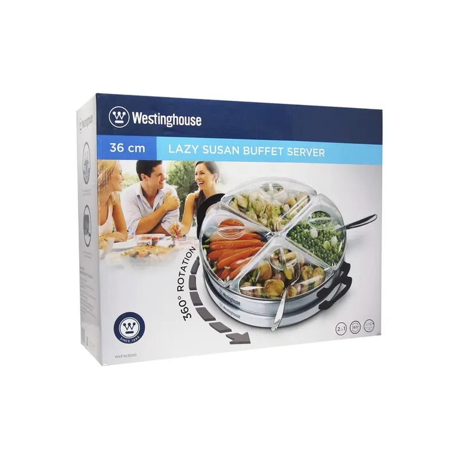 Bufetera Lazy Susan Westinghouse WKFW3000 Acero Inoxidable 36 cm 4 Charolas — imagen 4